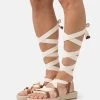 Pier One Leather - Sandales À Plateforme - 003 - Off-White
