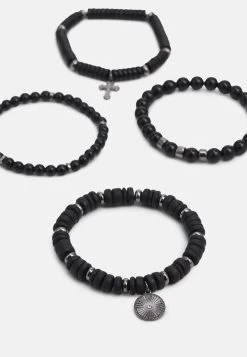 Pier One 4 Pack - Bracelet - Black -Pier One 38feea797ced458bb465001274f887e9
