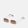 Pier One Unisex - Lunettes De Soleil - Gold-Coloured