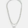 Pier One Unisex 2 Pack - Collier - Silver-Coloured -Pier One 5131f0ca694f4a989c283321bc218b8d