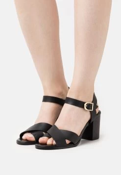 Pier One Leather - Sandales - Black