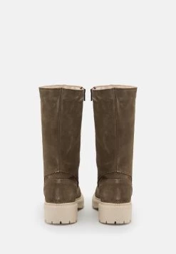 Pier One Leather Winter Boot - Bottes - Khaki -Pier One 60e648fddcec4a66a5792e11ab31f968