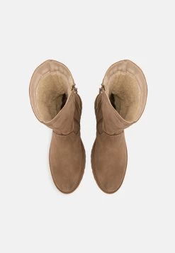 Pier One Leather Winter Boot - Bottes - Taupe -Pier One 6764689a7b054af99a293cad010b9f7b