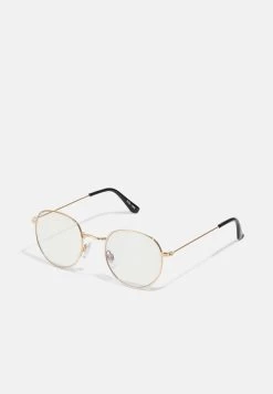 Pier One Unisex - Lunettes Anti-Lumière Bleue - Gold- Coloured