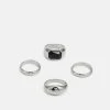Pier One 4 Pack - Bague - Silver-Coloured