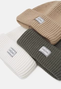 Pier One Unisex 3 Pack - Bonnet - Beige/Green/White -Pier One c78d226f097e408aa23b2914e8a56ff4